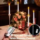 6PCS Led Candle With Remote Control Wedding/Valentine's Day Table Decoration