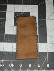 Light Tan Knife Slip With Blue Stitching