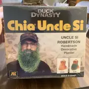 Duck Dynasty Chia Pet Gift Uncle Si Decorative Planter Beard Plant NEW