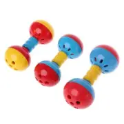 Parrot Chew Toy Colorful Dual Balls with Bird Interactive Toy for Lovebird