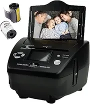 Digital Film Slide Scanner, High Resolution 8.1MP Negative Scanner with 2.4" LCD Screen, Built-in 128 MB Memory,for 3 * 5/4 * 6/5 * 7 Photos, 135mm/35mm Slides and Negatives