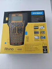 NEW DYMO RHINO 6000 Industrial Label Maker PC Conn. Rechargeable New In Box