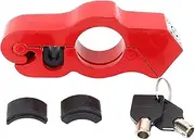 Motorcycle Handlebar Lock, Tamper Resistant Weatherproof Aluminum Alloy Anti Theft Grip Lock with Applicable Scope for Scooters ATVs