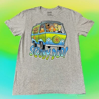 New Scooby Doo Velma Shaggy Daphne Fred Mens Van Vintage Throwback T-Shirt