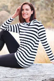 The Long Sleeve Funnel Neck Tee--BIRDK-519