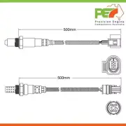 2x OEM Pre + Post-Cat Oxygen Sensors For BMW M5 F10 4.4L Dir. Inj. Twin Turbo