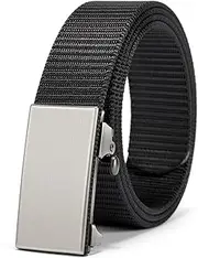 [BOSTANTEN] Ratchet Web Belt Men, Nylon Golf Adjustable Belt for Men Work Men's Belt with Casual Tactical Pants