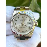 在飛比找蝦皮購物優惠-ROLEX 勞力士 型號179179 女錶 18K白金 錶徑