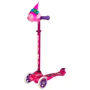 Crazy Skates TROLLS Poppy Height Adjustable 3 Wheel Beginner Scooters for Kids