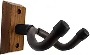yuksok Guitar Hanger Guitar Holder Stand Universal Space Saving Instrument Support Display Rack for String Instruments Bass Ukulele, coffee