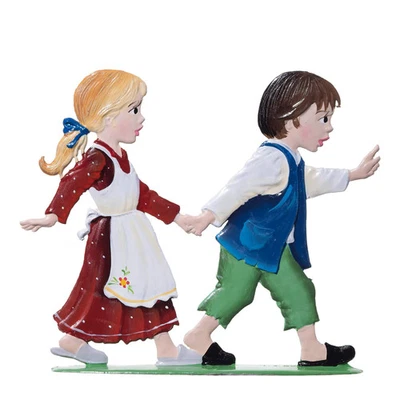 WILHELM SCHWEIZER GERMAN ZINNFIGUREN Hansel and Gretel (3.5" x 3")