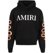 [Amiri] Amiri Snake-print Hoodie L BLACK