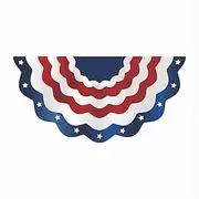USA Patriotic Pleated Fan Flags American US Flag Buntings Banner Patriotic Bunting Flag Stars and Stripes Flag Bunting for Memorial Day The 4th of July and Lab