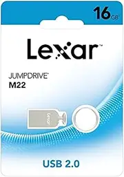 Lexar JumpDrive M22 USB 2.0 Flash Drive, Capacity 16GB