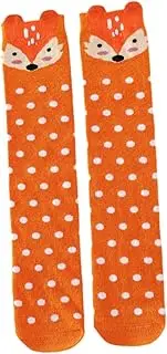 [JWQFBC] Kids Girls Knee High Socks in Animal Patterns