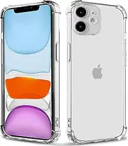 Lumobrilla for iPhone 11 Case, Clear[Anti-Yellowing][Shockpoof][Military Grade Protection] Reinforced Corners Slim Fit Soft Flexible TPU Bumper Phone Case for iPhone 11-6.1in,Crystal Clear
