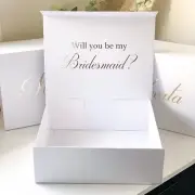 Personalised Magnetic Gift Box, Bridesmaid, Maid Of Honour Proposal Keepsake