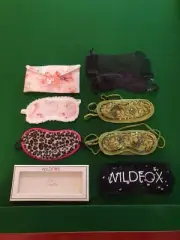 6x Sleeping Eye Mask WILDFOX Marlies Dekkers Miriam Moeller Tiger Print & Floral