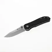 Maserin M421NE - 85mm Stainless Steel Sports Knife (Black Handle with Studs)