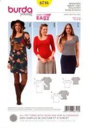 Burda Sewing Pattern 6716 Size EUR 42-52 US 16-26 Sewing Pattern