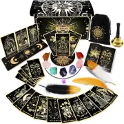 78 Tarot Cards with Guidebook - Tarot Deck Gift Set with Tarot Cloth & Holder
