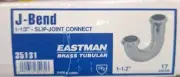 13 Quanity Eastman Brass Tubular 35131 J-Bend 1 1/2 " Slip Joint Connect Chro