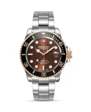 SWISS MILITARY HANOWA Men Analog Quartz Casual Watch Classic Dress Red Dial Wate