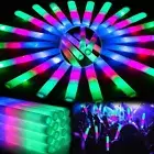 HONLYNE 44 PCS Foam Glow Sticks with 3 Modes Colorful Flashing Foam Light Up ...