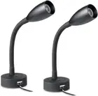 Camper Van 12V LED Dimmable Reading Light Bedside Reading Lamp with USB Charger