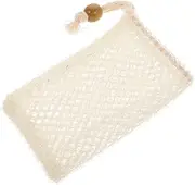 Mikinona Bubble Net Soap Holder Bag Colorful Bubble Foaming Pouch for Travel Face Body Soap Saver Drawstring Random Color