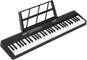 Alpha 61 Keys Foldable Electronic Piano Keyboard Digital Electric w/ Carry Bag