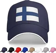 [Generic] National Emblem of Finland Baseball Cap Finns Trucker Dad Hat for Men Women Outdoor Sport Running