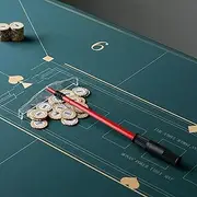 zzhugyin Telescopic Roulette Poker Chip Rake,Acrylic chip rake Metal dice Chips Rake Chip Stick, Poker Chip Accessories Poker Chip Push Chips Harrow Collector (Red), zz9001040524s