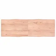vidaXL Table Top Light Brown 180x60x(2-6)cm Treated Solid Wood Live Edge