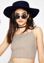 Talkin' Business Plaid Top