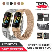 For Fitbit Charge 5 Milanese Band Strap Stainless Steel Replacement Wristband AU