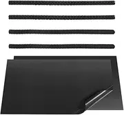 DanziX 4 Pcs Black Oven Shelf Silicone Rack Guard Protector + 2 Pcs Non Stick Oven Liners Mat for Keeping Oven Clean and Protecting Against Burns and Scars