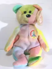 Ty Beanie Baby Peace NO # Tush, Mint Tag w/Tag Protector, Tag Errors #PB273