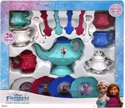 Disney Frozen 26 Pieces Hot Cocoa Dinnerware Set Tea Cups Spoon Fork
