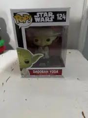 NWT STAR WARS FUNKO POP! DAGOBAH YODA 124 VINYL BOBBLE-HEAD CS C11