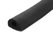 Herco 102704 Hollow D-Shaped Closed-Cell Neoprene Foam Gasket - 3/8" W x 1/4" H