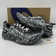 ASICS Noosa Tri 16 Black White Marbled Splatter Size 9.5 Running Ultralight