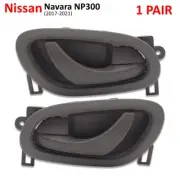 Fits Nissan X-TRAIL 14-17 Navara D23 2015 - 21 Pair Inner Handle Door Grey