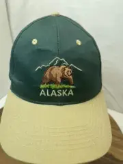 Vintage Alaska Hat Cap Embroidered Bear Snapback Made in the USA Adjustable New
