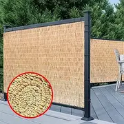 Patio Privacy Screen,Natural Reed Fencing, Bamboo Fencing Rolls,Pool Plant Fence, Outdoor Shade, Eco-Friendly Garden Reed Fencing,Fence Screen (Size : H70xL1000CM(2.3x33ft))