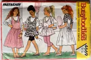 BUTTERICK PATTERN 4669 JUMPER TOP LEGGING GIRLS SIZE 12 14 UNCUT VINTAG 1990 FF