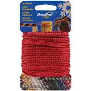 Needloft Novelty Craft Cord 20yd-Metallic Red 550-55003