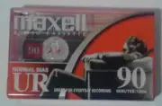 Maxell UR-90 Blank Audio Cassette Tape 90 Min Normal Bias New Sealed