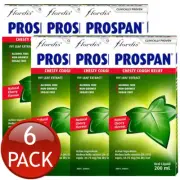 6 x Prospan Chesty Cough Relief Syrup Non Drowse Sugar Free Oral Liquid 200mL
