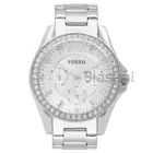 Fossil ES3202 Women's Riley Quartz SilverStainless Steel Watch 38mm